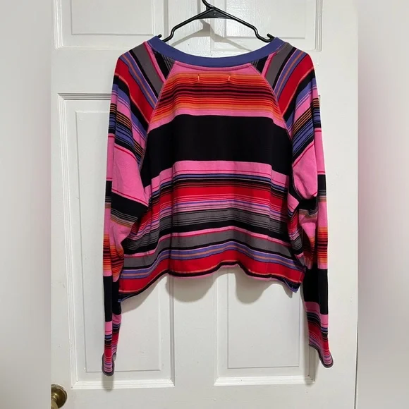 Medium Stripe Free People We The Free Long Sleeve Womens‎ Shirt - Picture 2 of 3